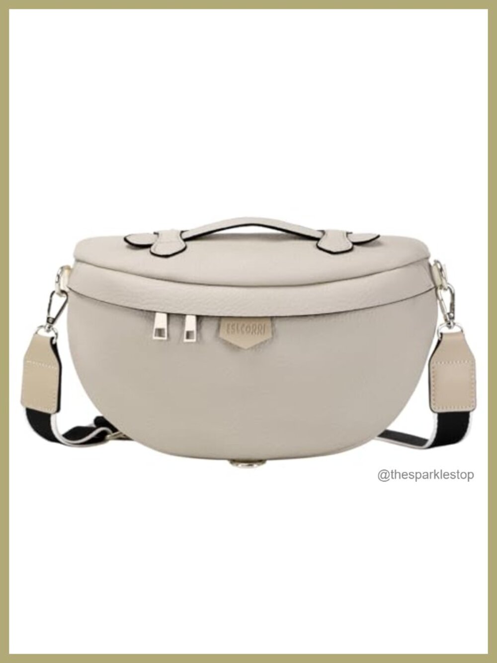 PU Leather Crossbody Fanny Pack Anti-theft Travel Waist Bag for Women